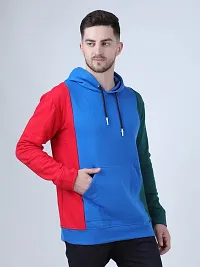 PAUSE Sport Fleece Material Regular Fit Full Sleeves Hooded Neck Multicolor Solid Winter Wear Casual Jacket Sweatshirt Hoodie for Men  Boys (NPS_PAST1311-MLT)-thumb3