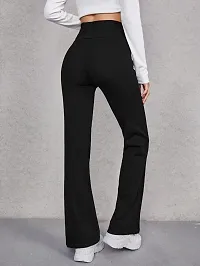 Classic Lycra Solid Trouser Pant for Women-thumb3