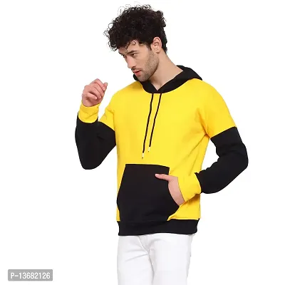 PAUSE Sport Men's Full Sleeves Regular Fit Yellow Color Round Neck Classic No Closure Sweatshirt for Casual (M_ Size)-thumb3