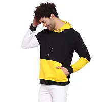 Pause Sport Men's Full Sleeves Regular Fit Round Neck Classic Solid Printed Hooded Black Color No Closure Sweatshirt for Casual (L_ Size)-thumb2