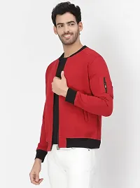 PAUSE Sport Cotton Bomber Jacket for Men's, Jacket for Boy's, Attractive Full Sleeves Mens Jacket, Winter Jackets for Men, Boys & Adults, (Red PAJKT1499-RED_XL)-thumb2