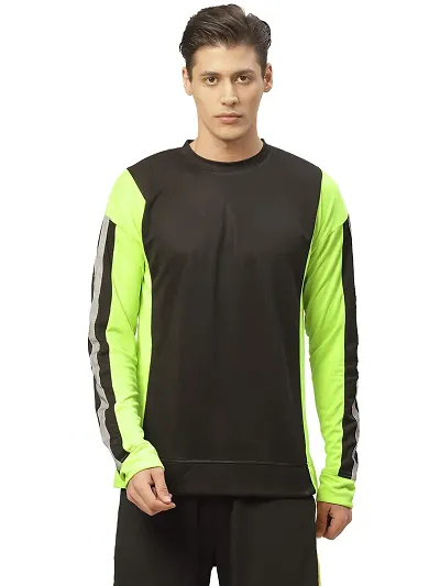 PAUSE Sport Solid Full Sleeve Round Neck Slim Men's T-Shirt(PACT1261-MULTI-L)