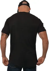 PAUSE Sport Regular fit Solid Men's V Neck Half Sleeve Cotton Blend T Shirts for Men & Boy's (Black NPS_PACT02191510-BLK-L)-thumb1