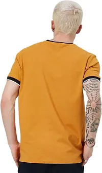 PAUSE Sport Regular fit Solid Men's Round Neck Half Sleeve Cotton Blend T Shirts for Men & Boy's (Orange NPS_PSPCT03201001-ORN-XXL)-thumb3