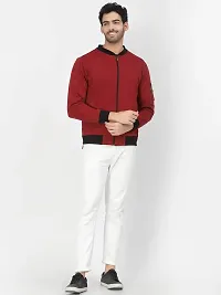 PAUSE Sport Cotton Bomber Jacket for Men's, Jacket for Boy's, Attractive Full Sleeves Mens Jacket, (Maroon PAJKT1499-MRN_M)-thumb1