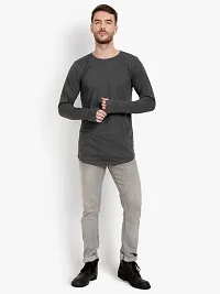 PAUSE Sport Regular fit Solid Men's Round Neck Full Sleeve Pure Cotton T Shirts for Men & Boy's (Dark Grey NPS_PACT166-DGR-XXL)-thumb2