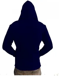 PAUSE Sport Men's Full Sleeve Cotton Blend Open Long Shrug | Full Sleeves Cardigan for Men (Navy Blue NPS_PASHRG193-NBL-S)-thumb1