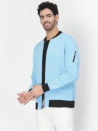 PAUSE Sport Cotton Bomber Jacket for Men's, Jacket for Boy's, Attractive Full Sleeves Mens Jacket, Winter Jackets for Men, Boys & Adults, (Light Blue PAJKT1499-SBLU_S)-thumb2