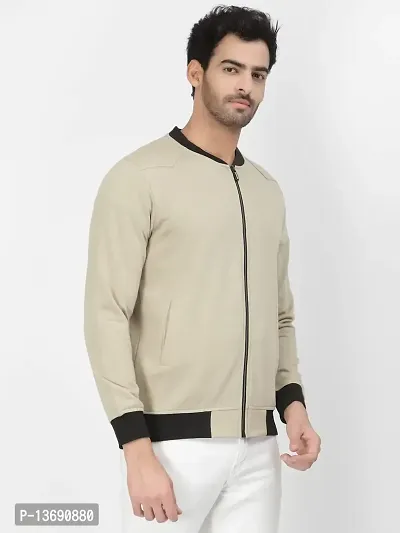 PAUSE Sport Cotton Bomber Jacket for Men's, Jacket for Boy's, Attractive Full Sleeves Mens Jacket, Winter Jackets for Men, (Beige PAJKT1499-BEG_XXL)-thumb4