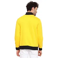 PAUSE Sport Men's Full Sleeves Regular Fit Round Neck Classic Soild Printed Yellow Color No Closure Sweatshirt for Casual (S_ Size)-thumb4