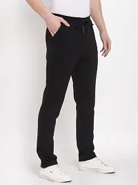 Pause Black Solid Regular Fit Ankle Length Men's Cotton Jogger (PATR1426-BLK-L)-thumb3