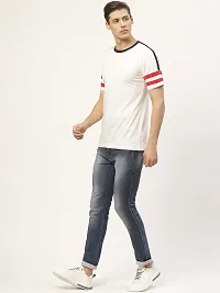 PAUSE Sport Pure Cotton Solid Half Sleeve Round Neck Slim White Men's & Boy's T-Shirt (PA-SS23-CT1036-WHT_S)-thumb1