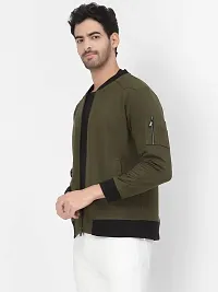 PAUSE Sport Cotton Bomber Jacket for Men's, Jacket for Boy's, Attractive Full Sleeves Mens Jacket, Winter Jackets for Men, Boys & Adults, (Green PAJKT1499-OLV_M)-thumb1
