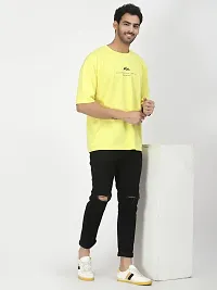 PAUSE Sport Yellow XL Regular 3/4 Sleeve Casual Men T-Shirt(PACT1539-YLW-XL)-thumb1