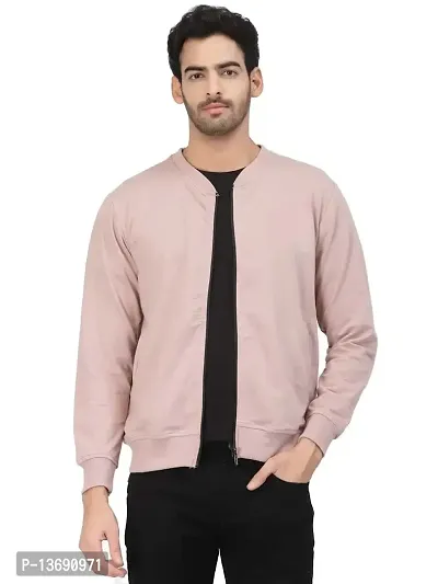 PAUSE Sport Cotton Bomber Jacket for Men's, Jacket for Boy's, Attractive Full Sleeves Mens Jacket, Winter Jackets for Men, (Pink PAJKT1509-PINK_XXL)-thumb0