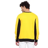 PAUSE Sport Men's Full Sleeves Regular Fit Round Neck Classic Solid Printed Hooded No Closure Yellow Color Sweatshirt for Casual (M_ Size)-thumb4