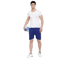 Pause Blue Solid Regular Fit Knee Length Men's Nylon Short (PATR1433-RBLU-L)-thumb1