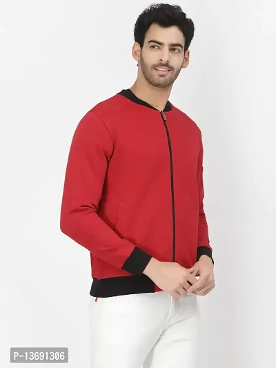 PAUSE Sport Cotton Bomber Jacket for Men's, Jacket for Boy's, Attractive Full Sleeves Mens Jacket, Winter Jackets for Men, Boys & Adults, (Red PAJKT1499-RED_XL)-thumb4