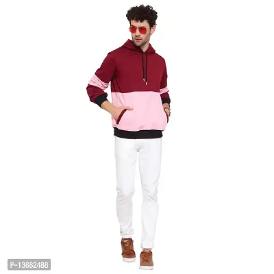 Pause Sport Men's Full Sleeves Regular Fit Maroon Color Round Neck Classic No Closure Sweatshirt for Casual (S_ Size)-thumb2