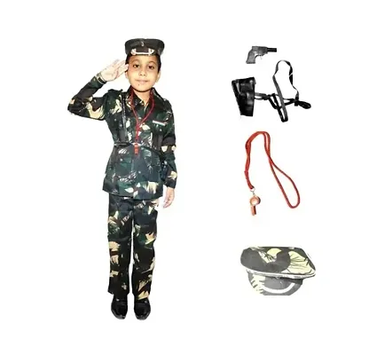 Stylish Boys Kaga Fancy Dress Army Dress For Kids