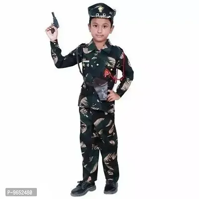 Stylish Boys Kfd Army/Bsf Dress-thumb0