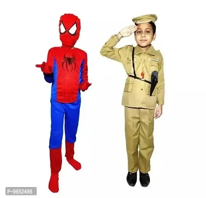 Stylish Boys Spiderman And Police Dress