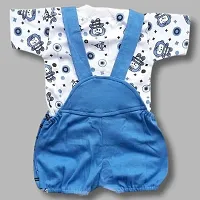 ENVINO OUTFIT Kids Dungaree With T-Shirt-thumb1