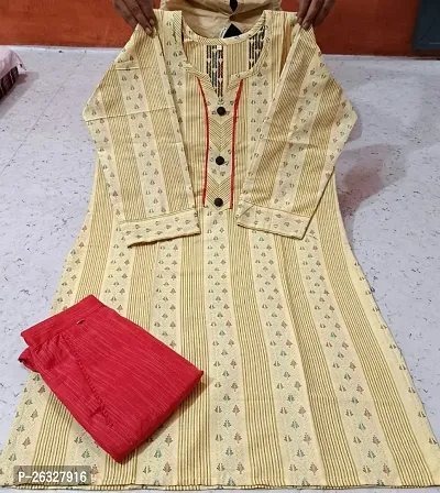 Fancy Khadi cotton kurta and pant set for women