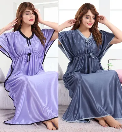 New In Satin Gowns Women's Nightwear 