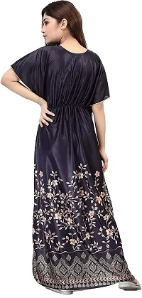 Classy Satin Printed Nighty For Women Pack Of 2-thumb2