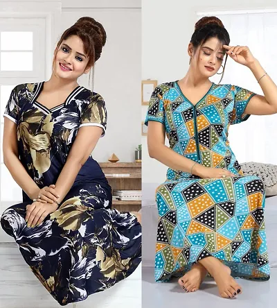 Elegant Nighty For Women Pack Of 2