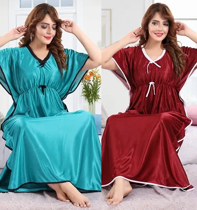 Hot Selling Satin Gowns Women's Nightwear 