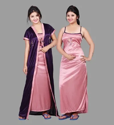 Best Selling Silk Nighty Set Women's Nightwear 