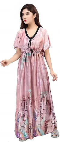 Classy Satin Printed Nighty For Women Pack Of 2-thumb4