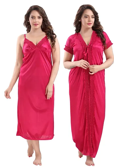 Women's 2-IN-1 Night Gowns With Robes