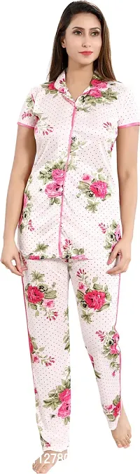 Classy Sinker Printed Top and Pyjama Set For Women-thumb0