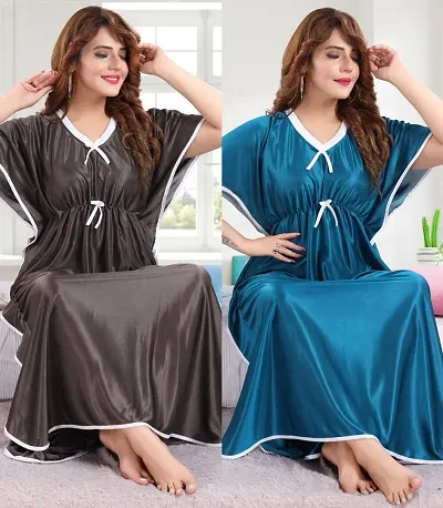 Hot Selling Satin Gowns Women's Nightwear 