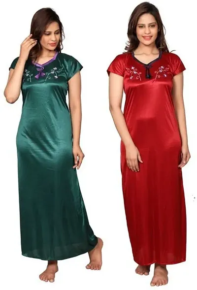 Hot Selling Satin Nighty Women's Nightwear 