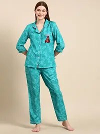 Boss Lady Back Printed Pyjama Set/Night Suit For Women-thumb2