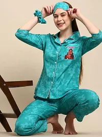 Boss Lady Back Printed Pyjama Set/Night Suit For Women-thumb3