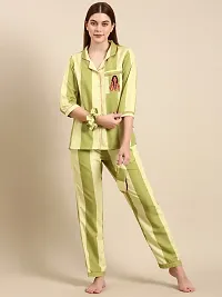 Boss Lady Back Printed Pyjama Set/Night Suit For Women-thumb3