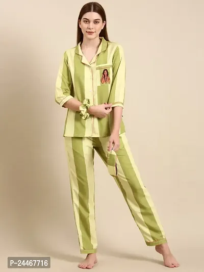 Boss Lady Back Printed Pyjama Set/Night Suit For Women-thumb4