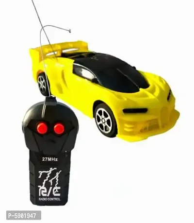 Light Fast Modern Car Full function Radio remote control car for kids  (Yellow)-thumb0