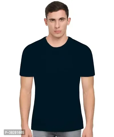 Round Neck Solid T Shirt Regular Fit