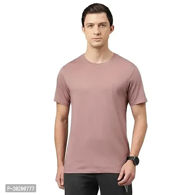 Round Neck Solid T Shirt Regular Fit-thumb0