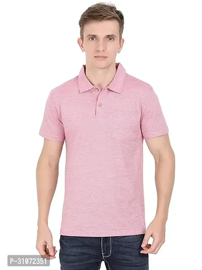 Trendy Polyester Solid Polos For Men-thumb0