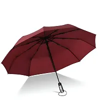 Virza trade Umbrella for Travel - Auto Open Compact, Lightweight  Folding - Best Windproof Umbrellas for Rain, Sturdiness Ergonomic Sun  Wind UV Protection,Easy Carry for Women and Men. (RED)-thumb4