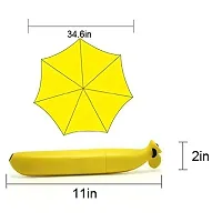 VIRZA TRADE Banana Shape Folding Automatic Open Mini Umbrella (Multicolour)-thumb1