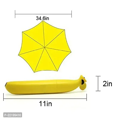 VIRZA TRADE Banana Shape Folding Automatic Open Mini Umbrella (Multicolour)-thumb2