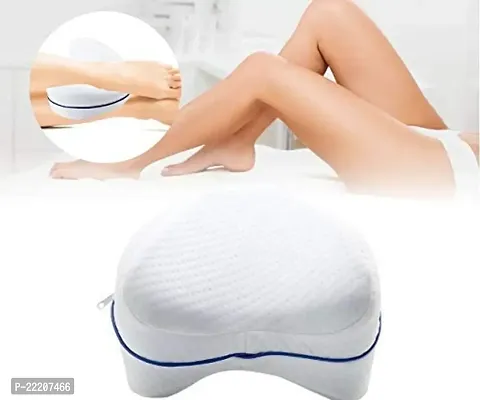 Virza trade Memory Foam Sleeping Cotton Leg Pillow Cushion for Hip Knee Leg and Back Support Pain Relief Cushion Knee Pillow for Side Sleepers and Pregnant Women with Washable Cover, Pack of 1-thumb2